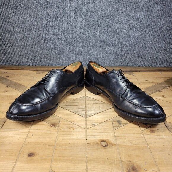 Allen Edmonds Mens Bradley Oxford SZ‎ 14B Narrow Split Toe Blucher Black Leather - Picture 5 of 12